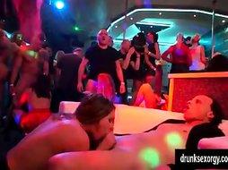 Excited bisexual pornstars fucking at sex party