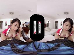VRCosplayX.com Big-Titted Chinese Stunner Akali Spares Your Life After Poking