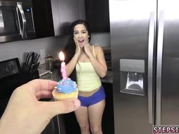 Taboo Teen receives a blowjob For her Birthday